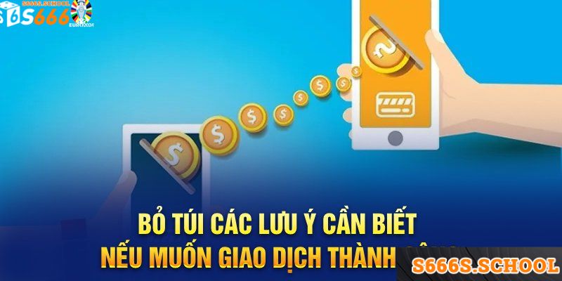 Một số lưu ý cần thiết trong quá trong quá nạp tiền