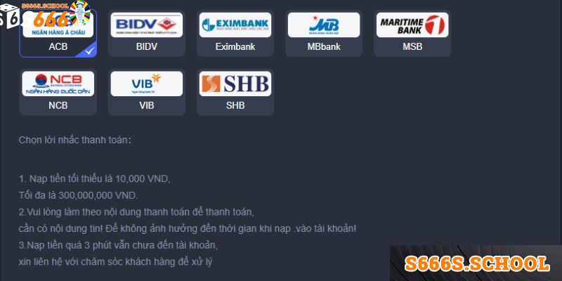 Nạp Tiền S666 Đơn Giản Và An Toàn Chỉ Với Vài Bước Cơ Bản