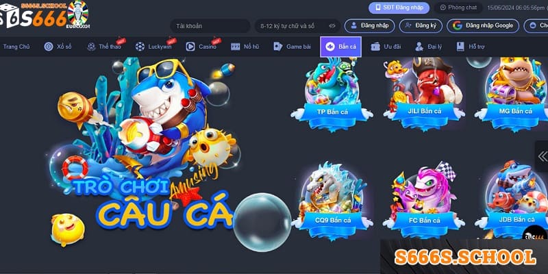 Bắn cá S666 là trò chơi trực tuyến đổi thưởng hấp dẫn, thú vị